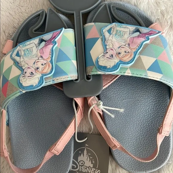 Disney Pink and Blue Sandals with Holographic Strap - Picture 4 of 6